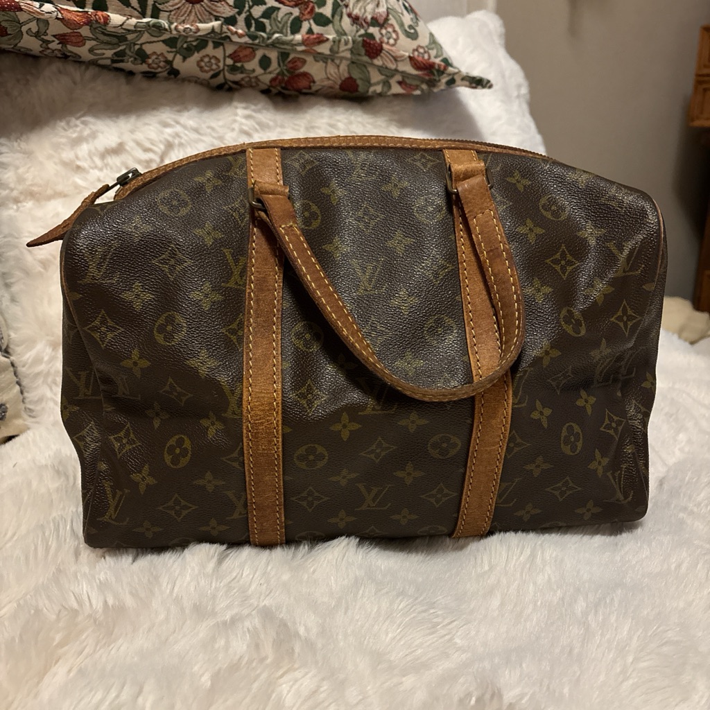 Vintage Louis Vuitton Monogram Sac Souple 35 Boston Bag